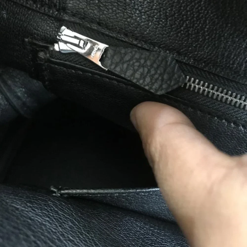 Hermes Birkin Handbag Noir Clemence with Palladium Hardware 35 Black - Picture 11 of 11